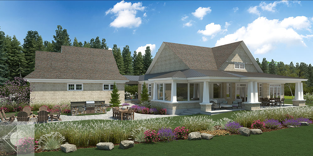 Boothbay, Maine home designed by Phelps Architects.